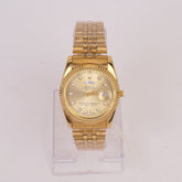 Golden Chain Wrist Watch With Golden Dial R